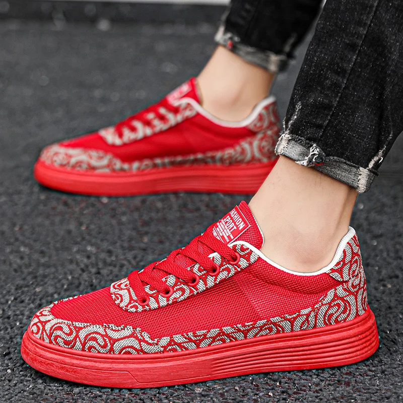 

Новые летние модные универсальные дышащие удобные соломенные туфли на толстой подошве с полой подошвой, мужская обувь с низким берцем и сеткой