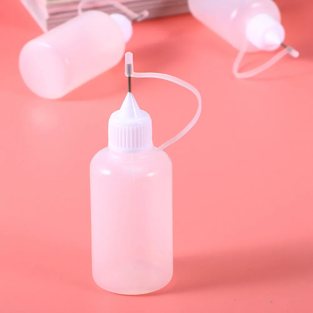 15Pcs Empty Squirt Bottles Needle Tip Glue Bottles 30Ml Precision Applicator for DIY Craft Acrylic Painting Oil Dispensing