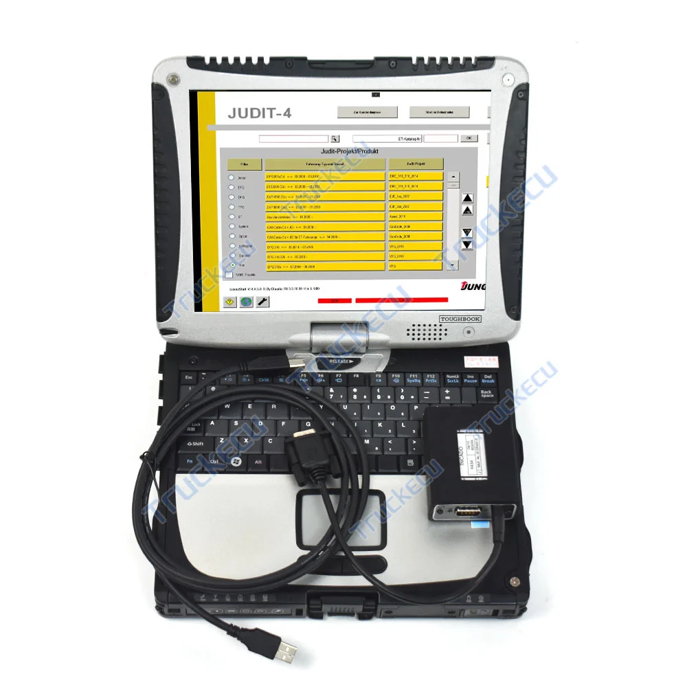 Forklift Diagnosis Tool Judit Incado Box Diagnostic Kit Jungheinrich JUDIT 4 Forklift Scanner with CF19 Laptop Incado ET SH Soft