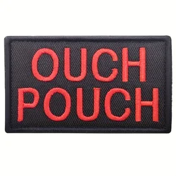 Ouch Pouch geborduurde patch – tactische moreelapplique met klittenband met klittenband, EHBO-kit-patch voor tassen, jassen, tactisch