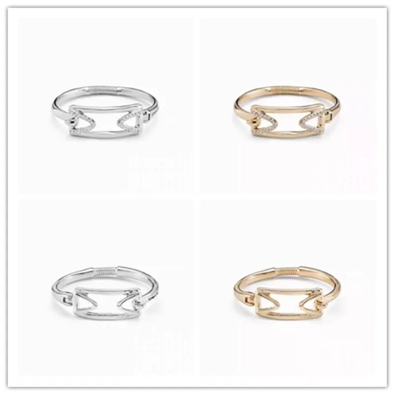 Spain UNOde50 minimalist geometric hollow bracelet male and female neutral parstone set diamond cross-border e-commerce jewelry