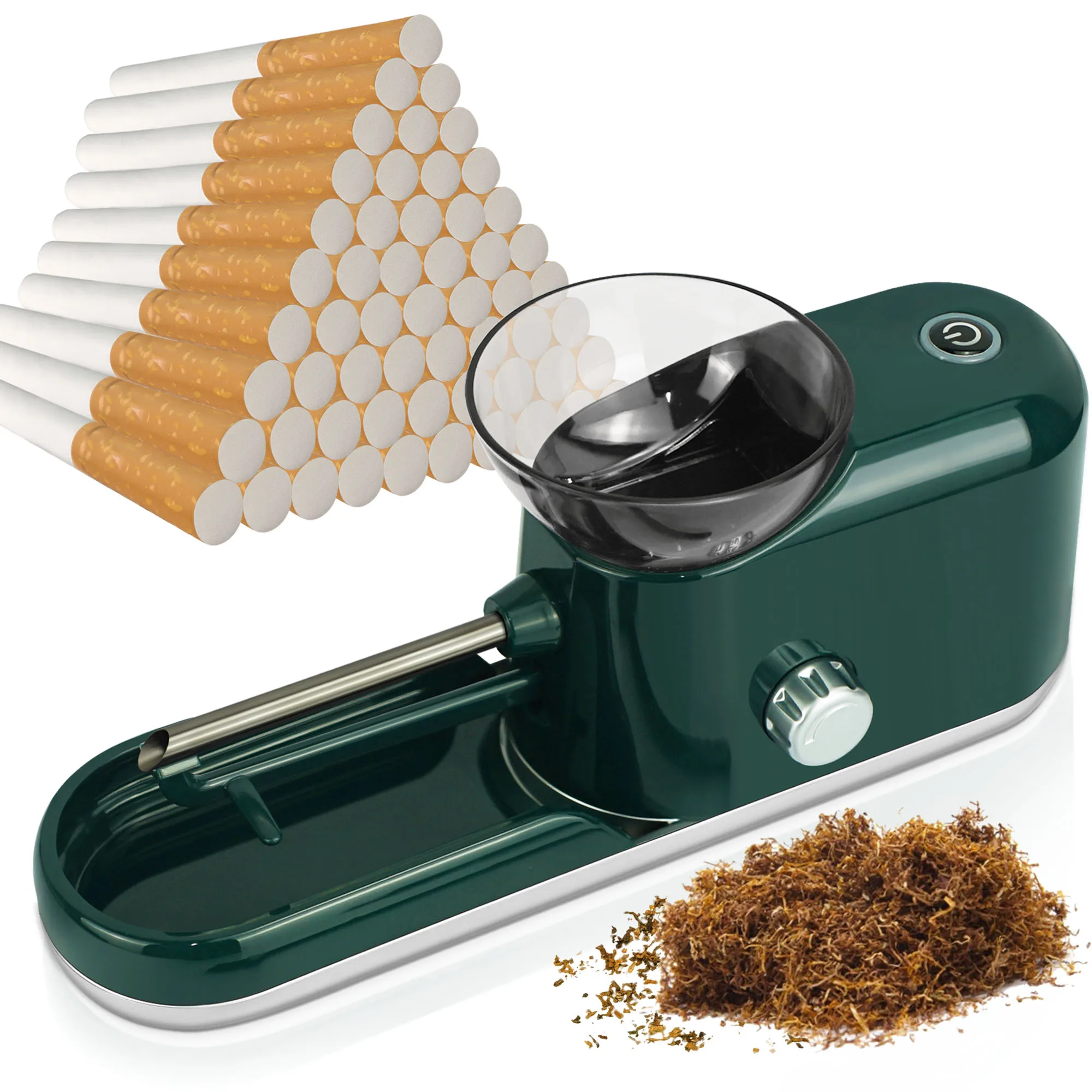 Electric Automatic Cigarette Rolling Machine Tobacco Injector Maker Roller Grinder Making Cigarette Device Smoking Accessories