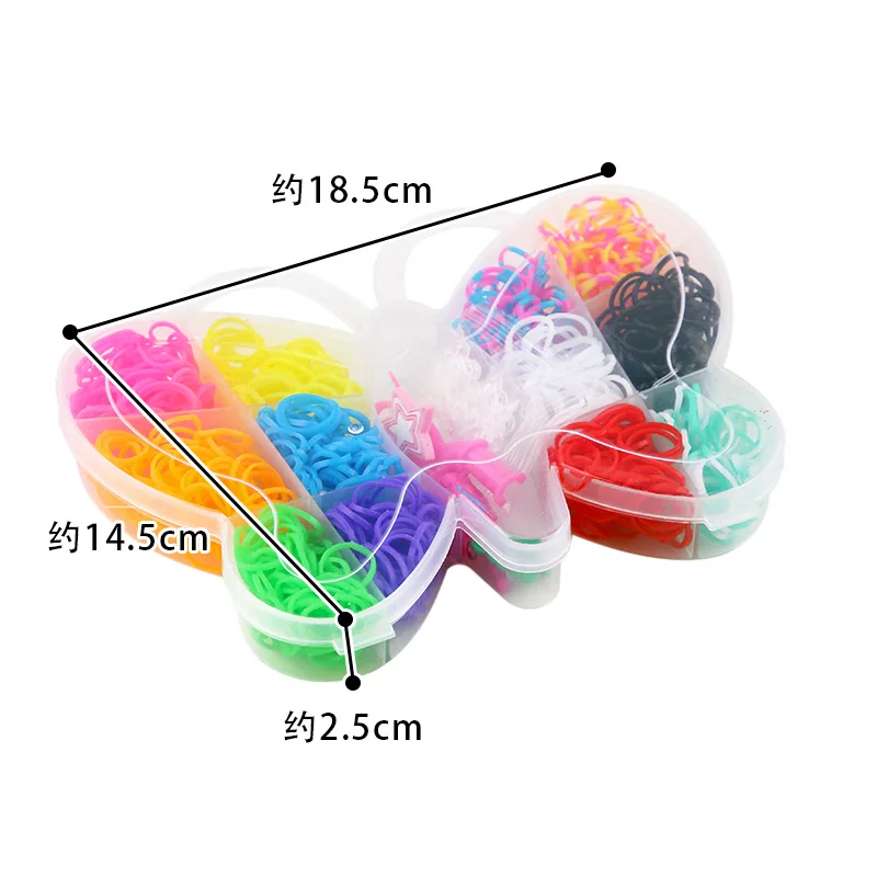 600pcs Rubber Bands Creative Colorful Loom Bands Set Bracelet Making Kit DIY bracelet making kit bracelet making kit
