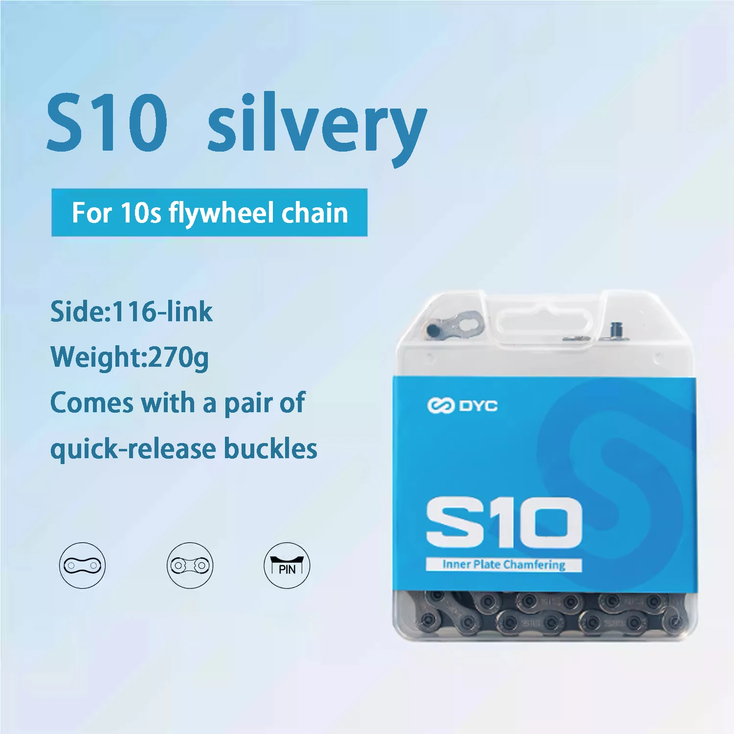 سلسلة DYC S 12\11\10\9\8 سرعة عالمية للدراجات على الطرق والجبال، معالجة مريحة لمنع الصدأ RB