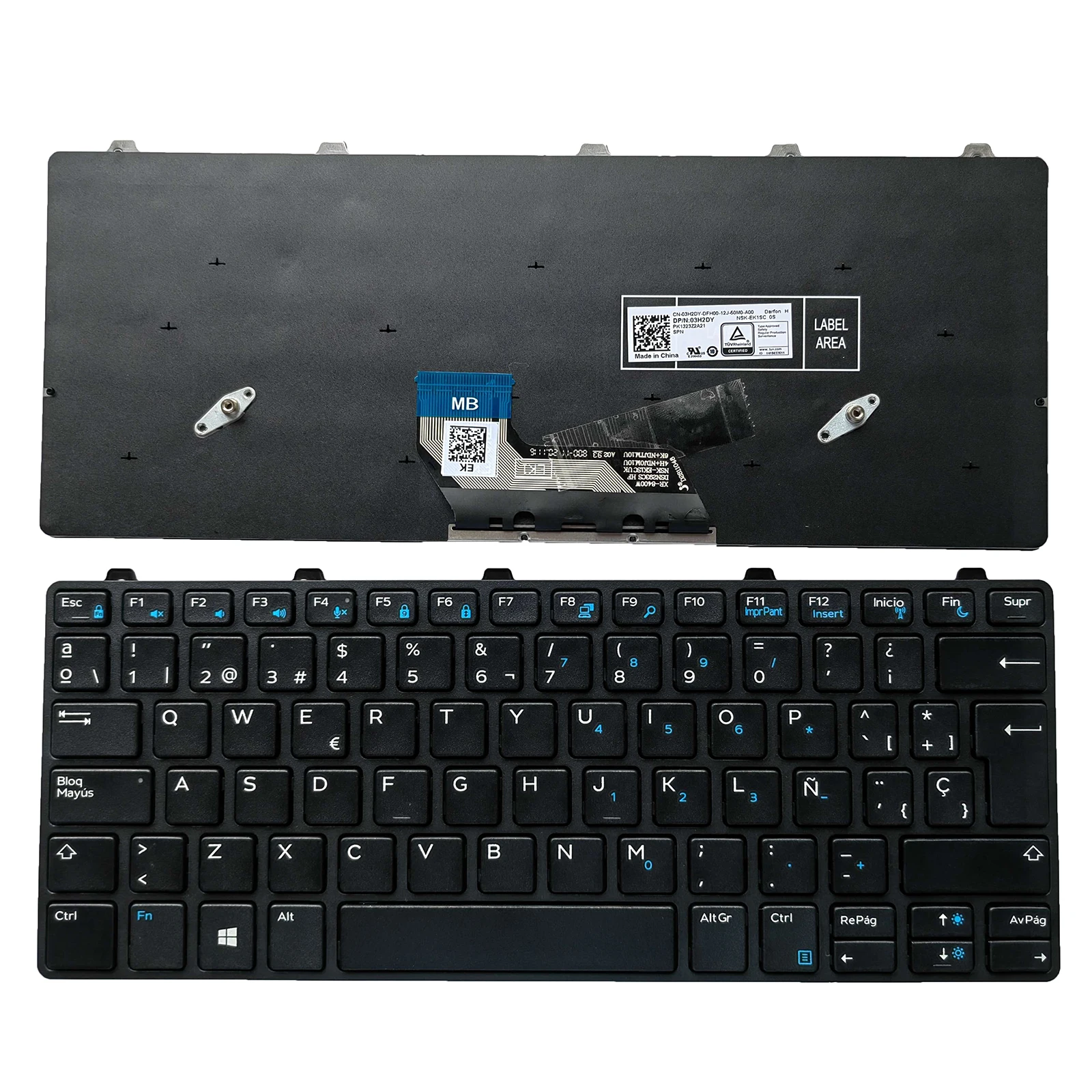 New SP Keyboard for Dell Latitude 13 3380 3180 3189 3190 laptop