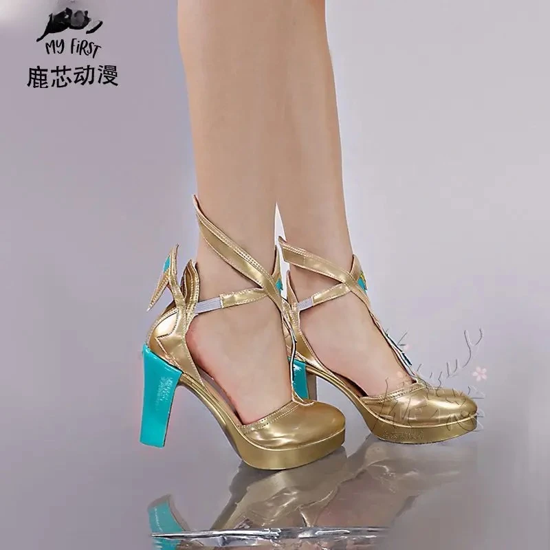 

Game Genshin Impact Nefer Cosplay Shoes Footwear Halloween Party Costumes Accessory