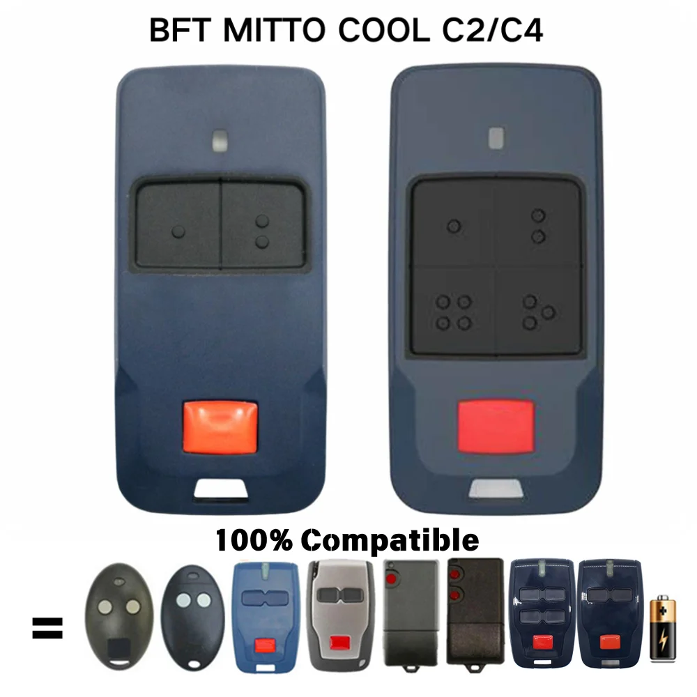 Совместим с BFT COOL C2, C4 B RCB 02/04 MITTO2A, 4A B RCA 02/04 TRC1, 2, 3 для гаража, передатчик с подвижным кодом 433,92 МГц