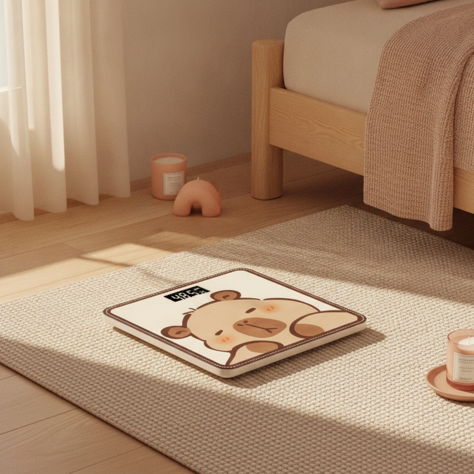 Body Weight Scale with LCD Display High Precision Digital Body Weight Scale Easy-to-Read Reliable for Students, Bedroom