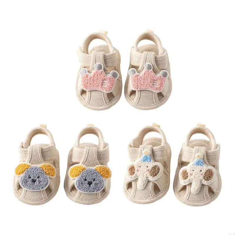 

Q6PD 1 Pair Baby Girls and Boys Floor Shoes Summer Sandals Soft Anti Slip Feature