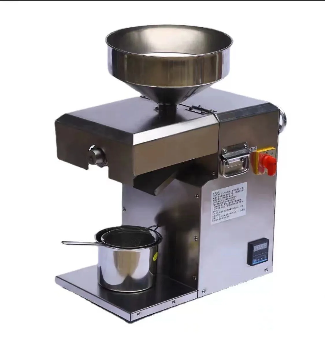 High oil yield portable commercial table use mini automatic peanut oil press machine