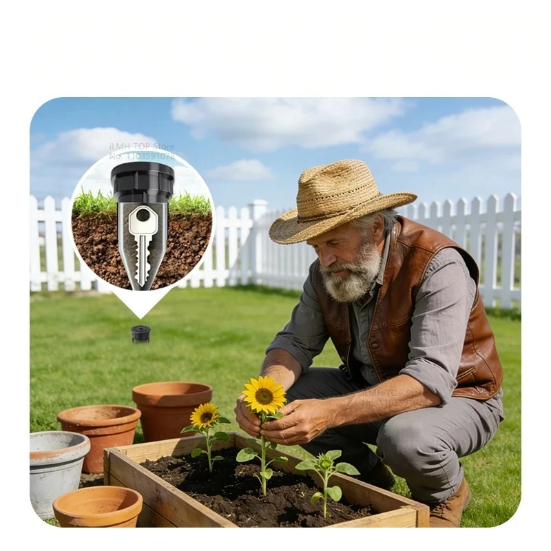 Sprinkler Head Hideaway Key Storage Container Fake Water Sprinkler Disguise Secret Cash Conceal House Keys Valuables Portable