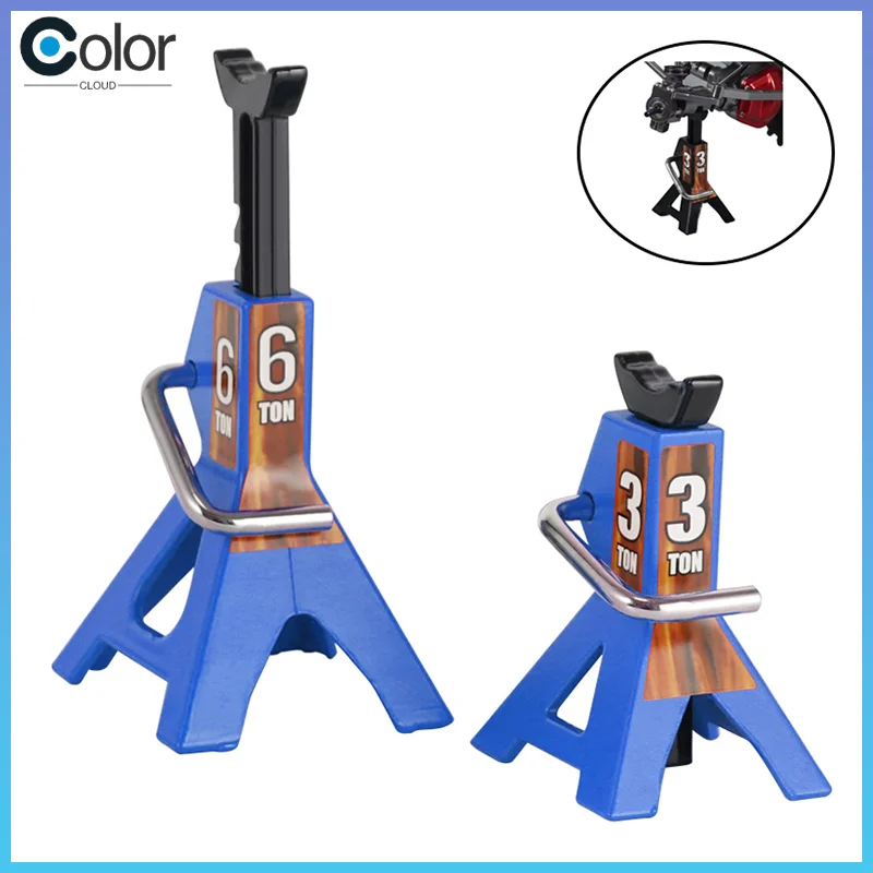 1/10 Metal Height Adjustable 3t 6t Jack Repair Stand Decoration Tool For Rc Crawler Axial Scx10 Trx6 Trx4 Cc01 D90 D110