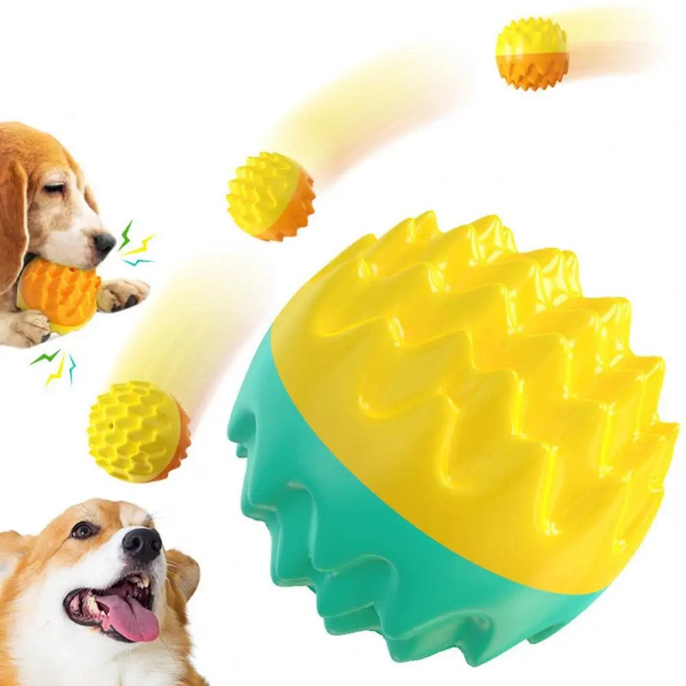 Dog Toy High Squeaky Dog Toy Ball for Training Playing Bite-resistant Pet Molar Toy for Relieving Boredom for Dogs for Enhancing