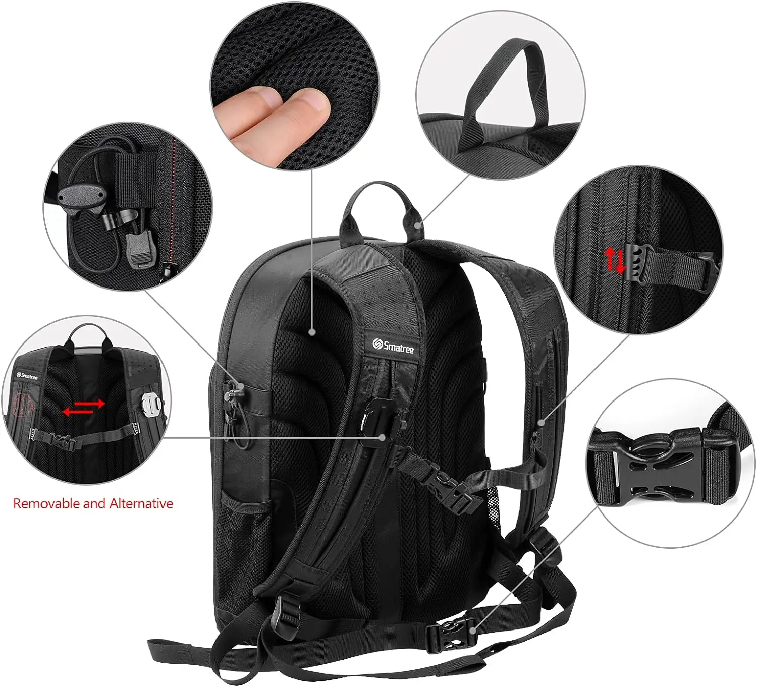 Backpack Compatible with DJI Mavic Platinum/Pro, DJI Mavic Air/Air 2/Air 2S with RC Pro/Remote/Smart Controller, GoPro Hero 2018