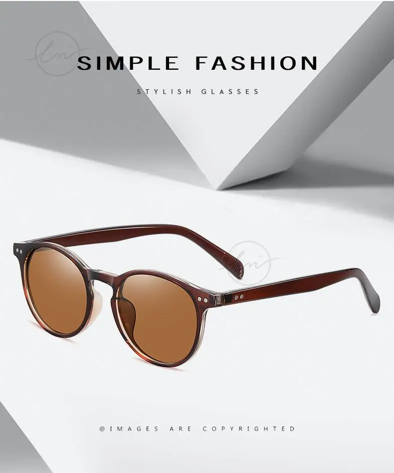 LM Retro Runde Sonnenbrille Frauen Männer Ultraleicht TR90 Polarisierte Unisex Driving Shades Vintage Sonnenbrille UV400 Gafas De Sol – Detail 3