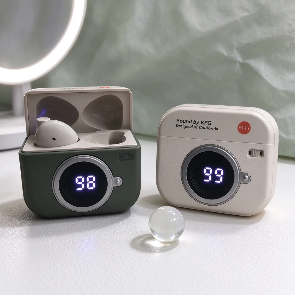 TWS Bluetooth Earbuds Wireless Headset Support Clear Call Capture Full Range Sound Comfortable Wearing for Long Time Media