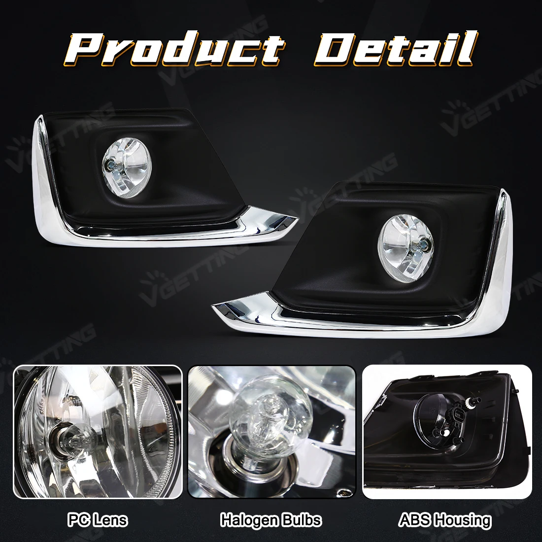

Fog Light For Chevrolet Chevy Captiva 2016 2017 2018 2019 Front Bumper Headlight With Chrome Bezel Wires Switch Accessories