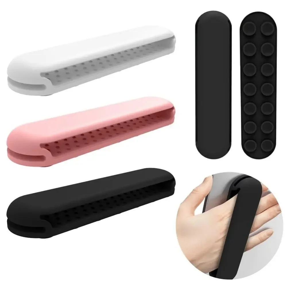 Universal Tablet Hand Holder Portable One-Handed Grip Tablet Stand Non Slip Finger Sling Suction Cup Tablet Handheld Strap Stand