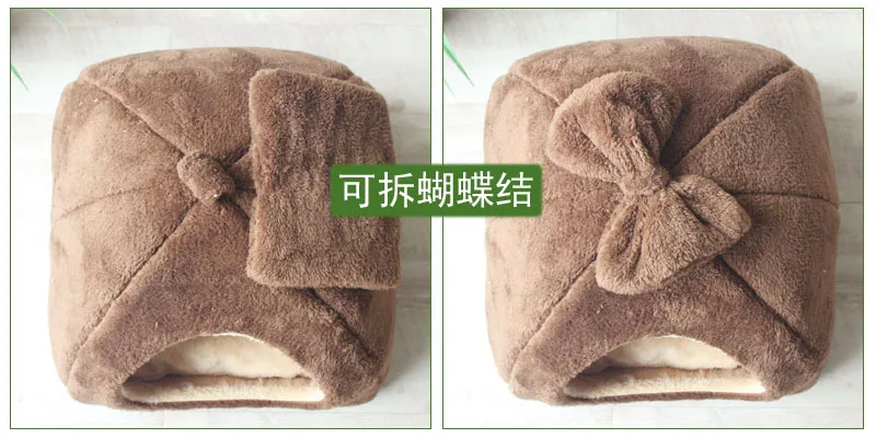 Winter Warme Haustier Hund Haus Katze Bett Matte Abnehmbare Zwinger Nest Haustier Korb Weiche Bequeme Kätzchen Schlafen Haustier Nest Katzen Produkt – Detail 4