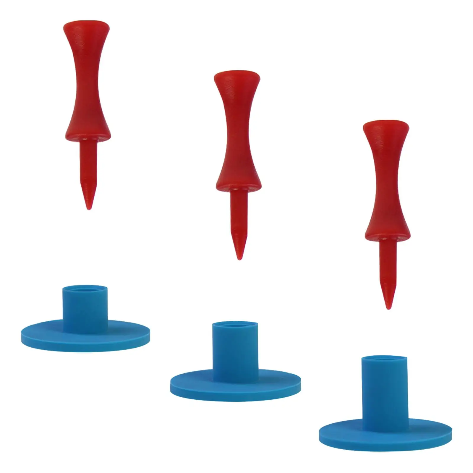 Durable Rubber Golf Tees Holder Multi Size Training Tool Stable Tee Hanger Golf Sports Accessories for Indoor Outdoor