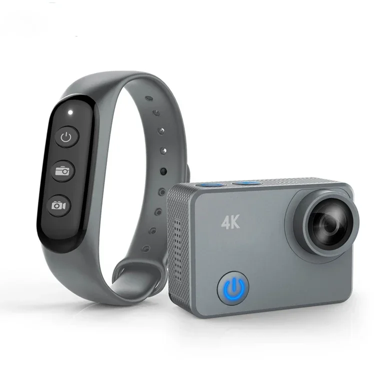 HD 4K WiFi Waterproof Mini Portable Action Camera 1080P Digital Video Cam with Loop Recording Slow Motion CMOS Imaging Sensor