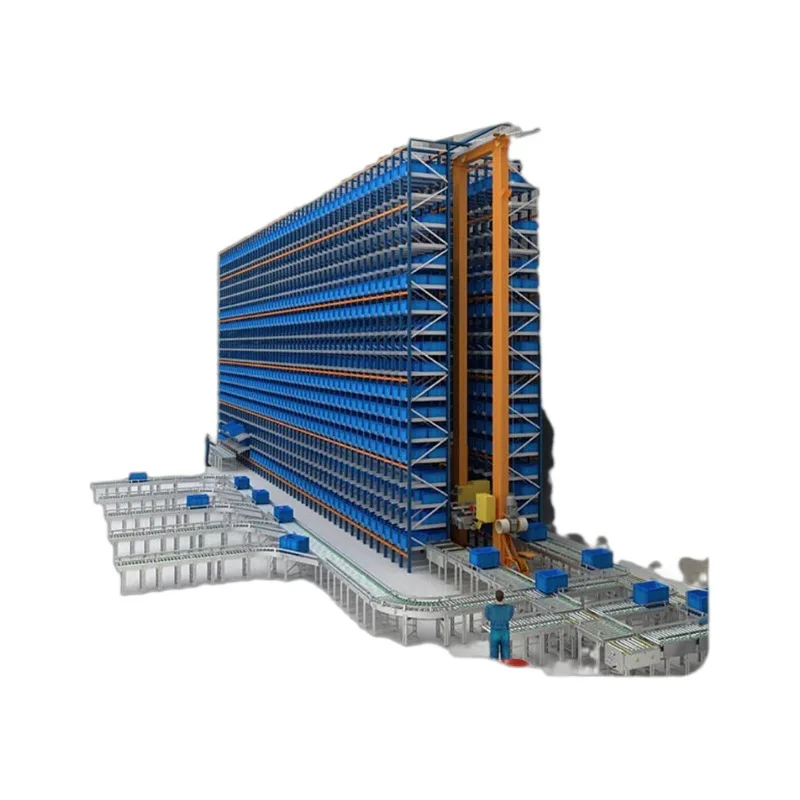 Intelligent warehousing three-dimensional warehouse AGV stacker heavy-duty shelves
