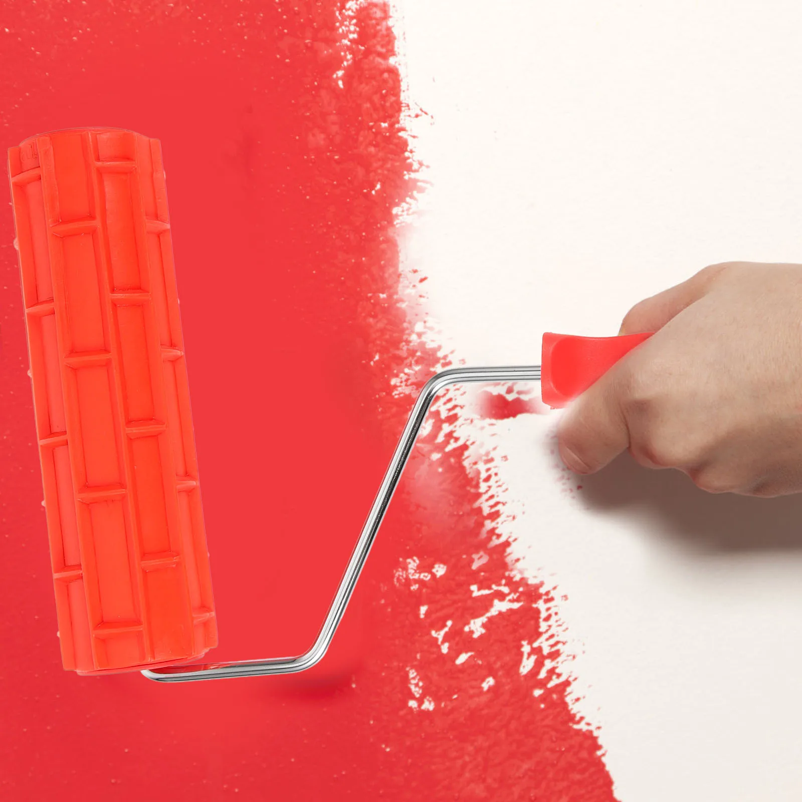 

Rubber Embossing Texture For Wall Decoration Paint Tool Patterned Diy Painting Roller Textured Drywall Graining Paint