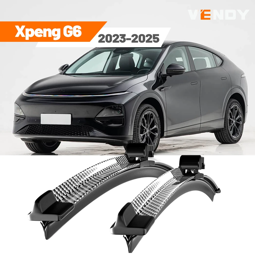 

For Xpeng G6 2023 2024 2025 SUV Coupe Carbon Fibre Front Wiper Blades Windscreen Window Cleaning Windshield Brushes Accessories