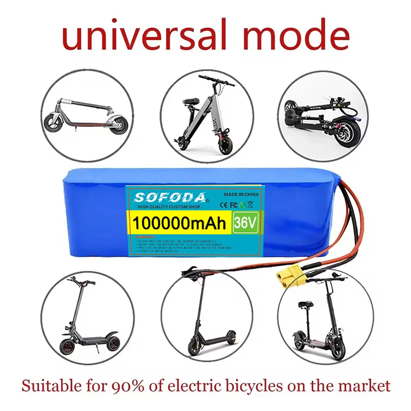 NEW 10S2P 36V 100000mAh 36v Electric Scooter Battery Lithium Electric Scooter 500W Electric Scooter Battery 36v 10s2p Battery