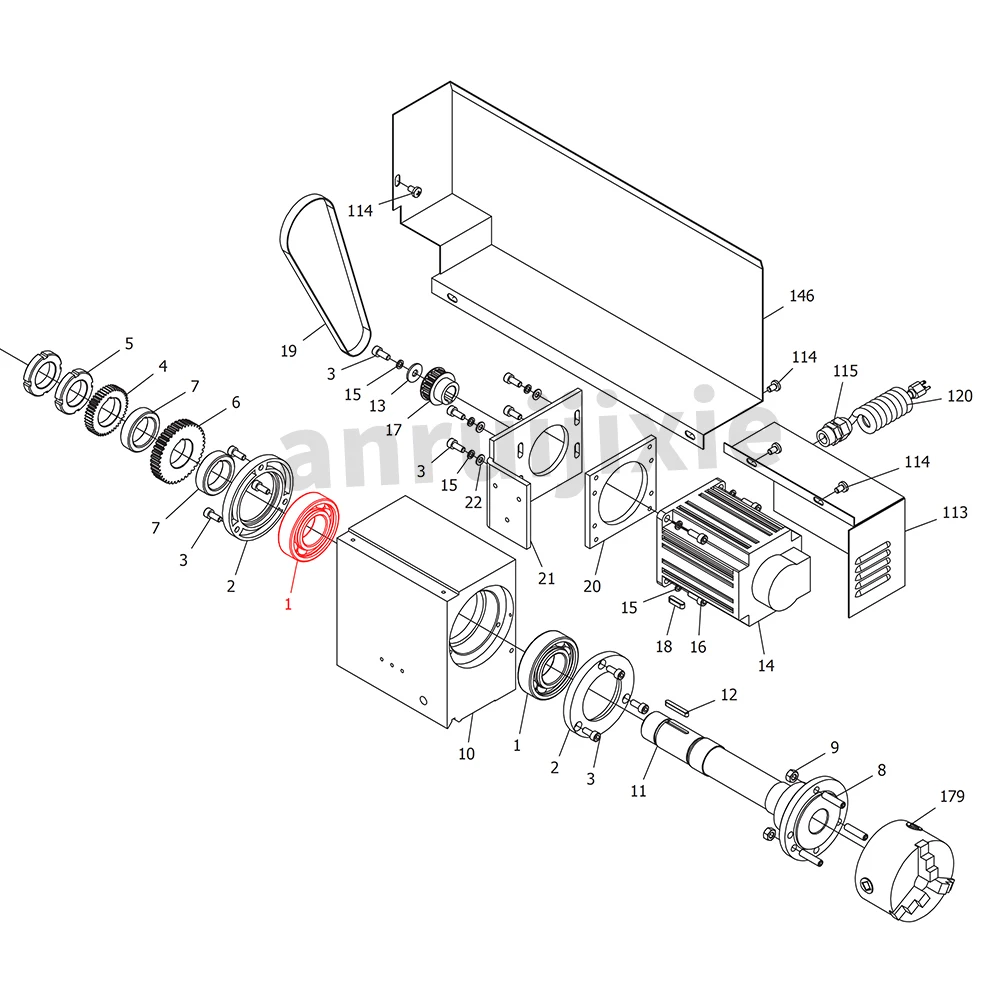 Radial Ball Bearings,SIEG C2&SC2&C3&CX704&Grizzly G8688&G0765&Compact 9&JET BD-6&BD-X7&BD-7 Mini Lathe Spare parts