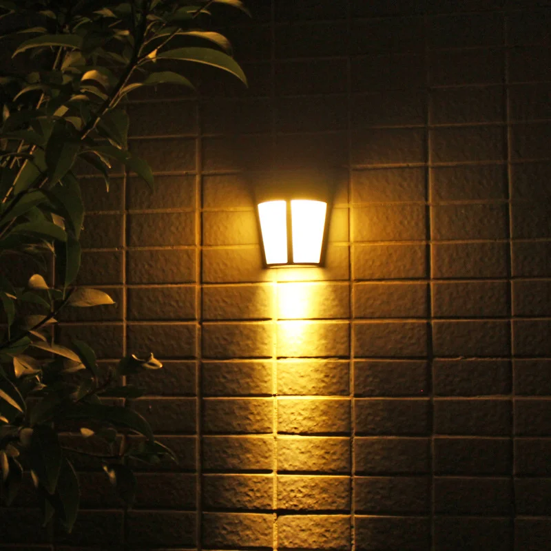 Solar Outdoor Wall Light LED Solar Wall Sconce Waterproof Solar Fence Light for Garden Patio Yard Porch Decor 1 Pack
