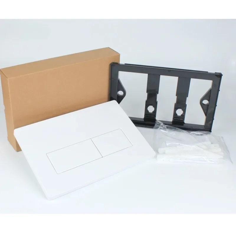 الأبيض المزدوج فلاشينغ المحرك المرحاض أزرار الضغط أخفى جدار جبل الدبابات فلوش لوحات استبدال جزء للحمام سيجما #4