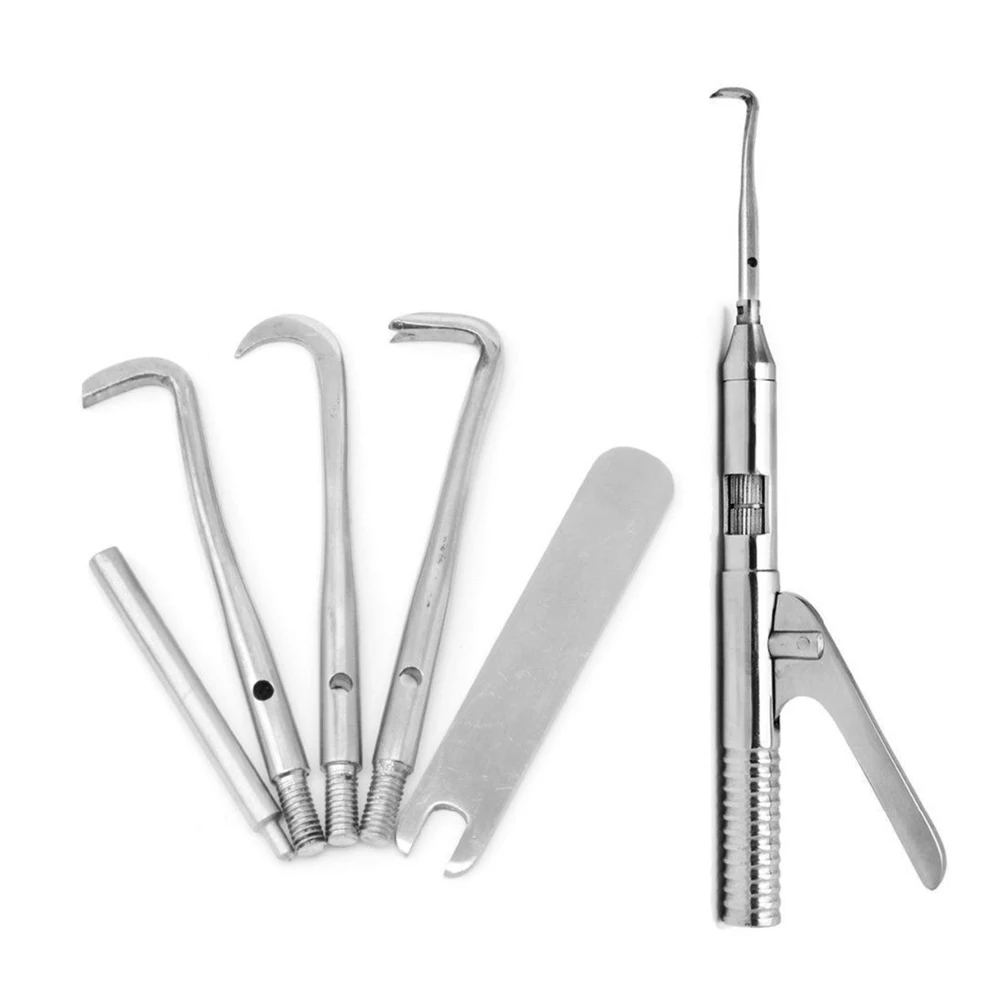 Dental Crown Remover Automatic / Manual Single handed Gun set Stainless Steel Dental Surgical Instrument Tools with tips