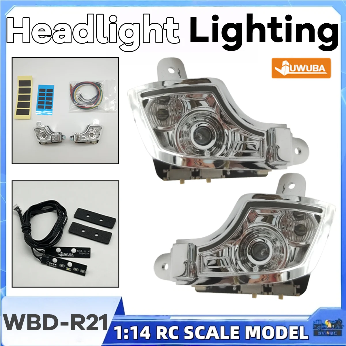 Système d'éclairage de phares BENZZ 3363, lampe de feu arrière, feu de circulation pour camion RC Tamiya 1/14, pièces de modèle de jouet Nooxionn ACTROS 1851
