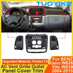 Car Front Left Right AC Middle Central Air Vent Grille Outlet Cover Panel Trim For Mercedes Benz Vito Viano W636 W639 2004-2015