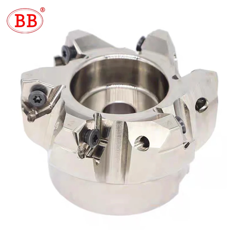 BB WNMU Carbide Insert Holder MFWN Face Shell Mill CNC Indexable Milling Tool Fast Feed Hexagonal Cutting WNMU08