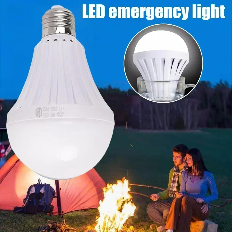 Led E27 Emergency Light LED Bulb E27 Led Lamp 5/7/9/12W Rechargeable Battery Lighting Lamp for Outdoor Lighting Flashligh