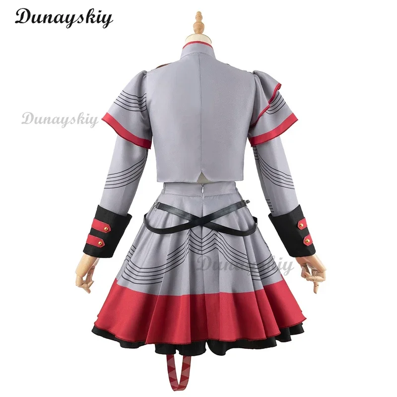 Kasane Teto Cosplay Anime Vtuber Costume Sintetizzatore V Parrucche di Teto Outfit Uniforme Abbigliamento da festa di Halloween per le donne