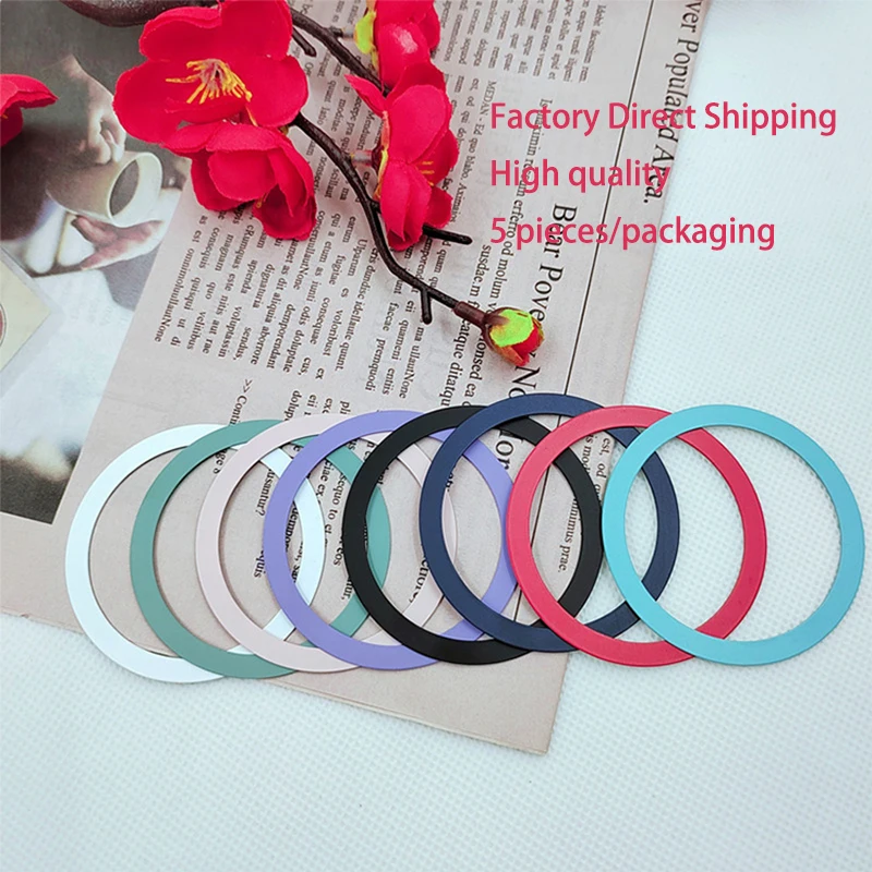 Катушки беспроводной зарядки Magsafe, металлические кольца, наклейка, магнитный лист для телефона для iphone, Samsung, Xiaomi, Huawei, ультратонкая наклейка 3 м