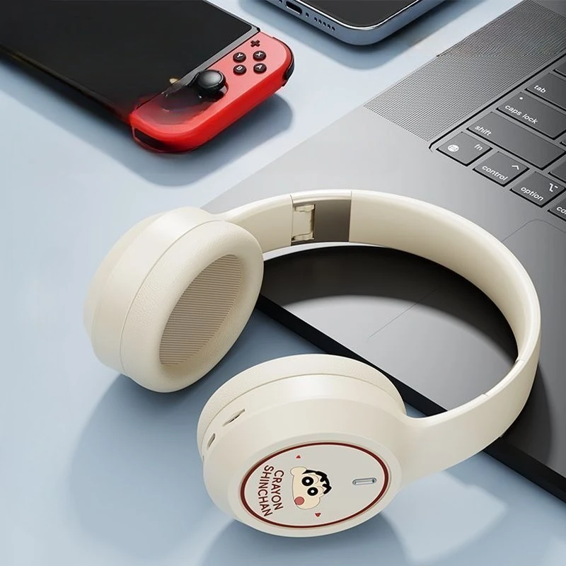 Crayon Shinchan Hoofddeksels Draadloze Bluetooth-oortelefoon Anime-karakter Mannelijke ruisonderdrukking Esports Bluetooth-oortelefoon met lage latentie