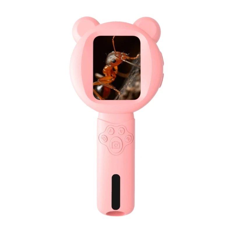 

Children Portable Digital Microscope 2.8Inch Display 200MP Magnifier Builtin Light For Science Exploration