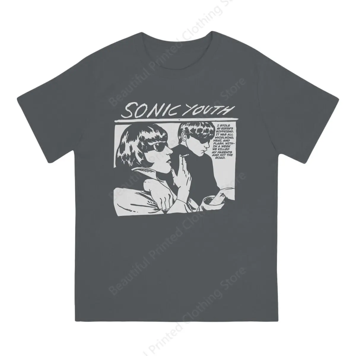 new model  th Mens T-Shirt  Band Humorous Funny Printing T-ShirtsO-Neck Breathable Tee Cotton Fun Tees