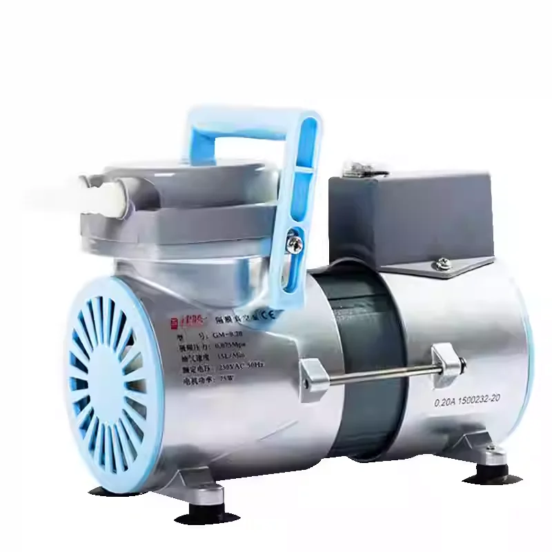 Diaphragm Vacuum Pump Oil-free Laboratory Vacuum Pump GM-0.20 Portable 12 L/min Positive & Negative Pressure 75W 220V AC 50HZ