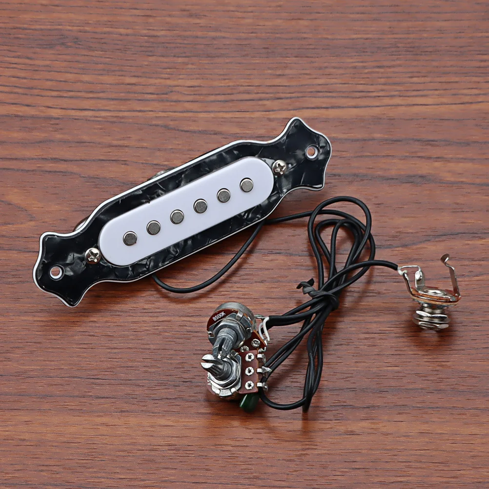 

1 Set Guitar Pickup Lightweight Small Size No Drilling High Sensitivity Clear Sound Acoustic Electric Guitar Parts Accessory
