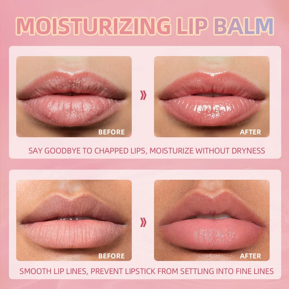 QIBEST Hydraterende Lippenbalsem Make-up Sets Originele Lip Olie Glans Verzorging Benetitnt Voor Lippen Volume Gevend Voedend Dagelijkse Verzorging Lipgloss