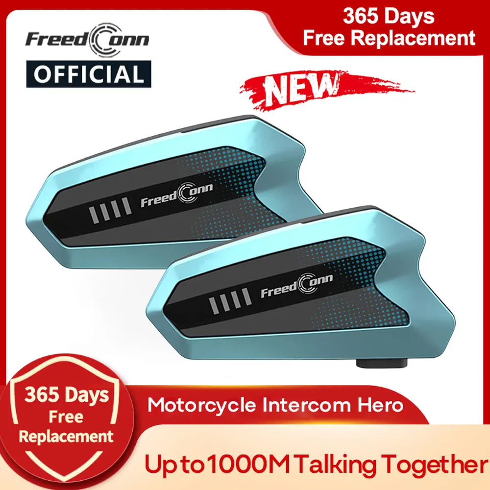 Freedconn Hero Motorcycle Intercom Helmet Bluetooth Headset 10 Riders Moto Intercomunicador Music Share Helmets for Motorcycles