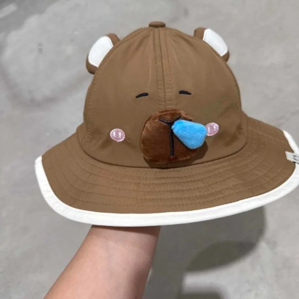

Breathable Kawaii Capybara Baseball Hat Cartoon Anti-UV Kids Summer Sunhat Fishmen Hat Sunshade Children's Peaked Cap Outdoor
