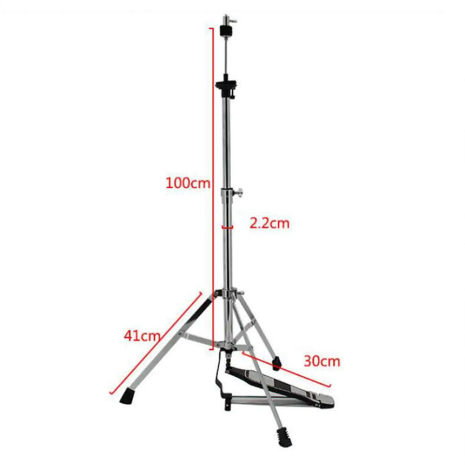 Hi Hat Stand Drum Cymbal Pedal with Smooth Pedal Non Slip Rubber Feet Drum Stand Cymbal Stand for Drummer Musical Instrument