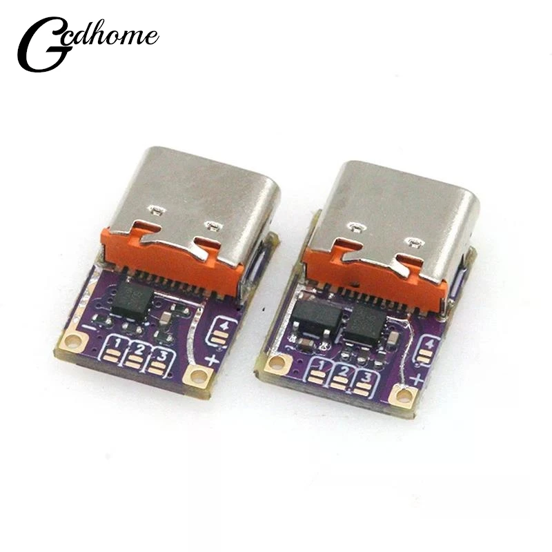 【New】1Pcs Trigger PD To DC Type C Interface PD3.0 PD3.1 QC3.0 Deceiver Fast Charging Module DC 5/9/12/15/20/28/36/48V Voltage