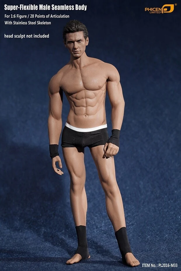 

Man Body Model 1/6 figure Male Super Flexible Seamless Body With Metal Skeleton TBLeague Phicen M33 PL2016-M33 figure toys